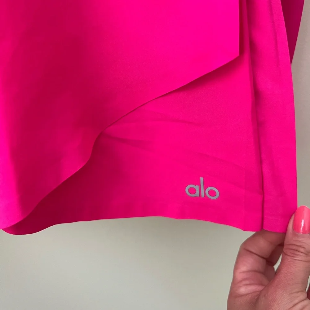 Alo Yoga Aces Tennis Golf Skirt Skort S Hot Pink